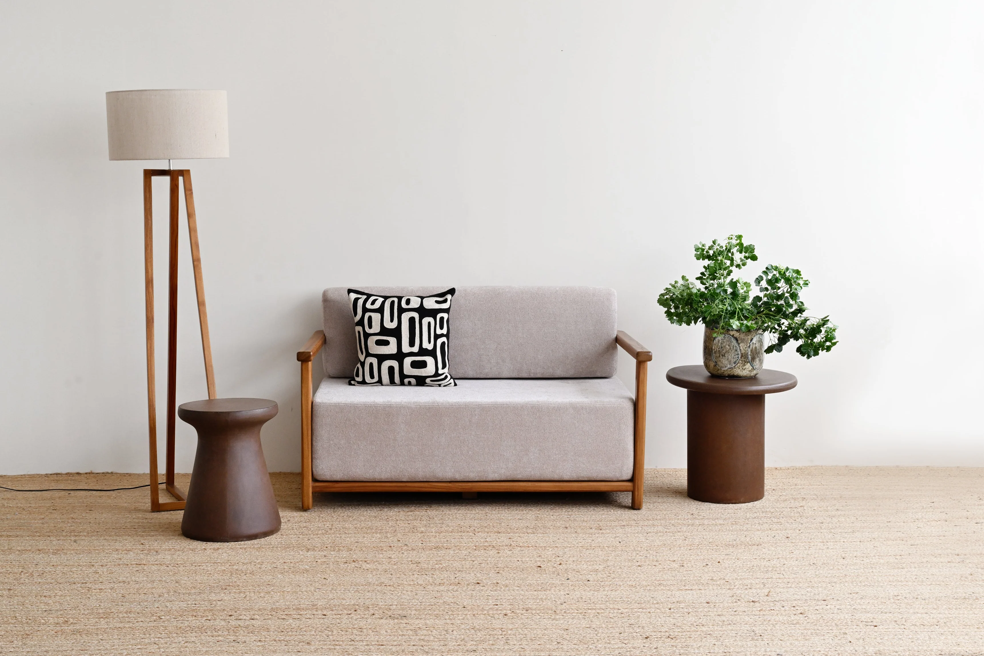 Vora 2 Seater Teak Sofa - Image 4